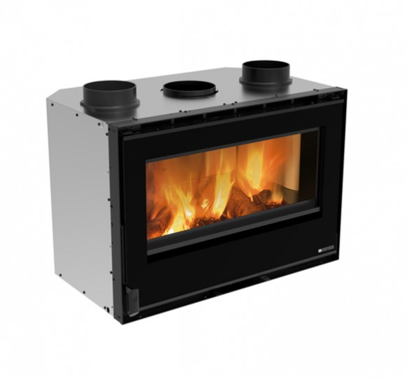 Hybrydowy piec do pizzy Alfa Forni FUTURO 2 pizze (na gaz i drewno)  silver black inserto 80 crystal evo 20 amb - Hybrydowy piec do pizzy Alfa Forni FUTURO 2 pizze (na gaz i drewno)  silver black